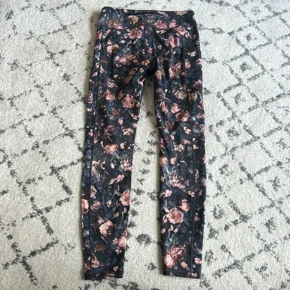 Lululemon Speed Up Tight Leggings Frosted Rose Multi Sz 6 - Picture 5 of 10